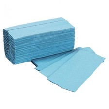 C Fold Blue Paper Hand Towels 1 ply 3 Boxes (7680 Towels)