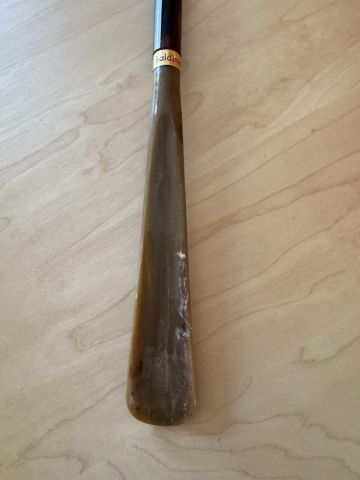 Baldinini Raro Caparazón de Tortuga Zapato Cuerno 22" Mango de Madera Hecho en Italia Foto 2 de 4