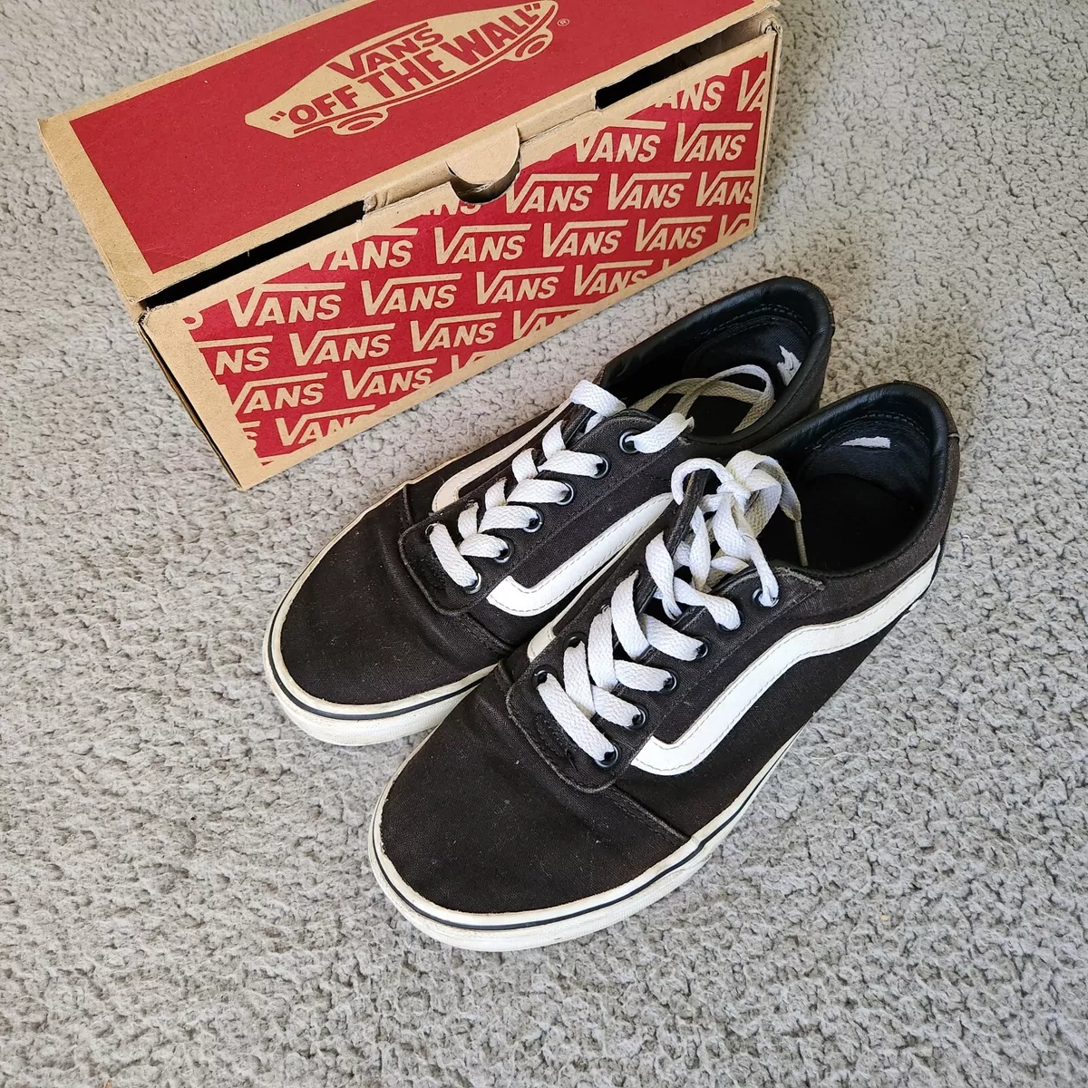 Vans Off The Wall Shoes 500714 Gray Women's Size US 4.5 UK with Box | eBay