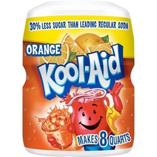 Kool-Aid Sugar-Sweetened Orange Artificially Flavored Powdered Soft Drink Mix,