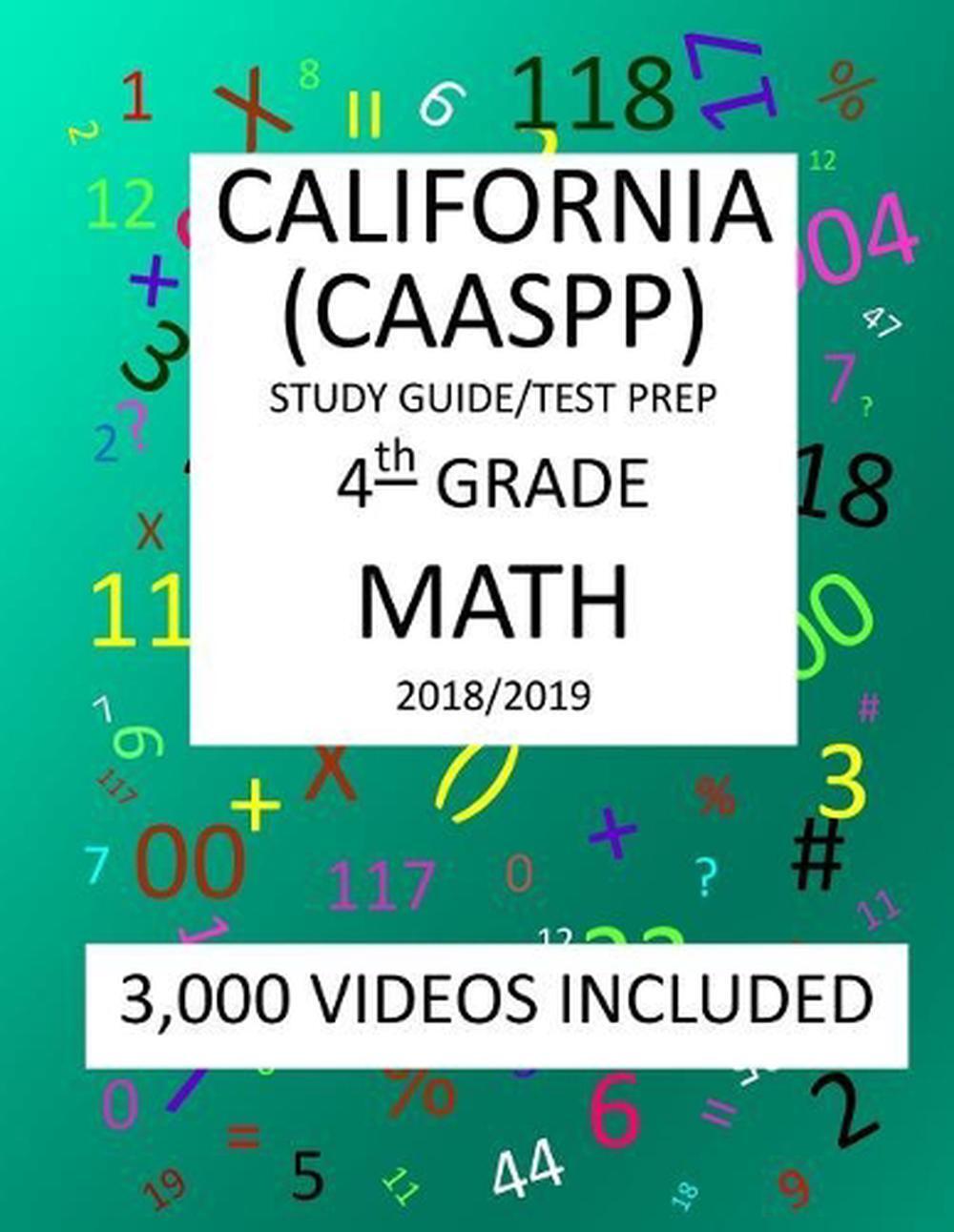 4th Grade CALIFORNIA CAASPP, MATH, Test Prep 2019 4th Grade