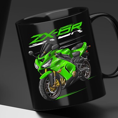 Kawasaki ZX-6R 2005-2006 Motorcycle Coffee Mug 11OZ, Bikers Gift