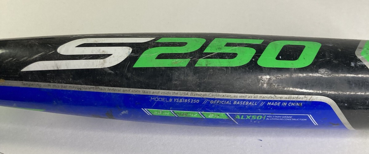 Batte de baseball Easton Speed Brigade S250 29 19 oz 2 1/4 États-Unis