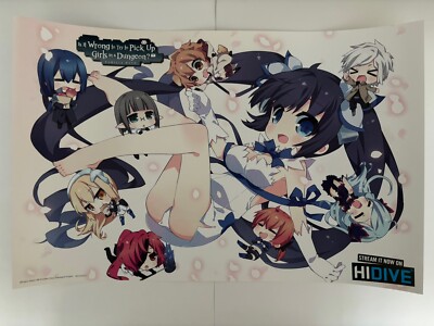 Is It Wrong to Try to Pick Up Girls in a Dungeon? Familia Myth Poster 11 x 17