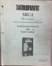 Rowe SBC 2 Field Service Manual and Parts Catalog