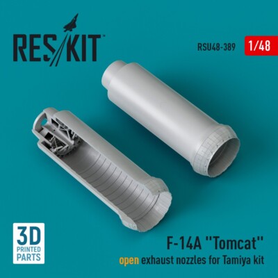 1/48 ResKit RSU48-0389 F-14A ''Tomcat'' open exhaust nozzles for Tamiya kit (3D Pr