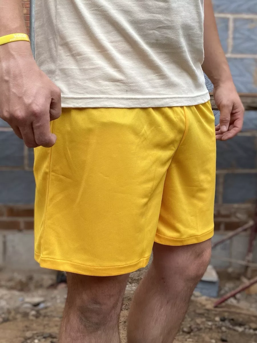 Mens yellow store athletic shorts