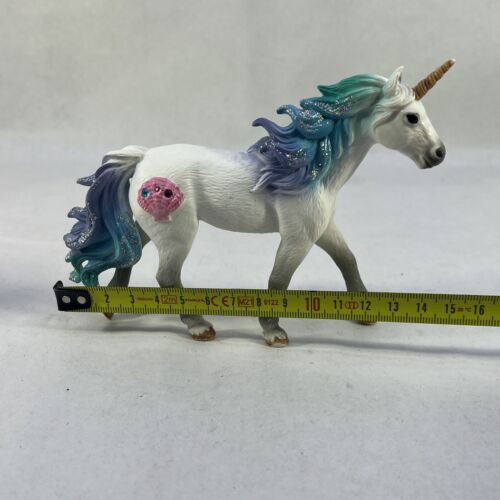 Schleich Bayala Figure - Sea Unicorn Foal & Elementa Fire Unicorn Stallion. #G - Picture 13 of 14