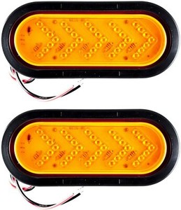Larsen Lights, LED Lights For Your Equipment !. 6" Oval AMBER Side Turn / Marker Signal, TU-870L
