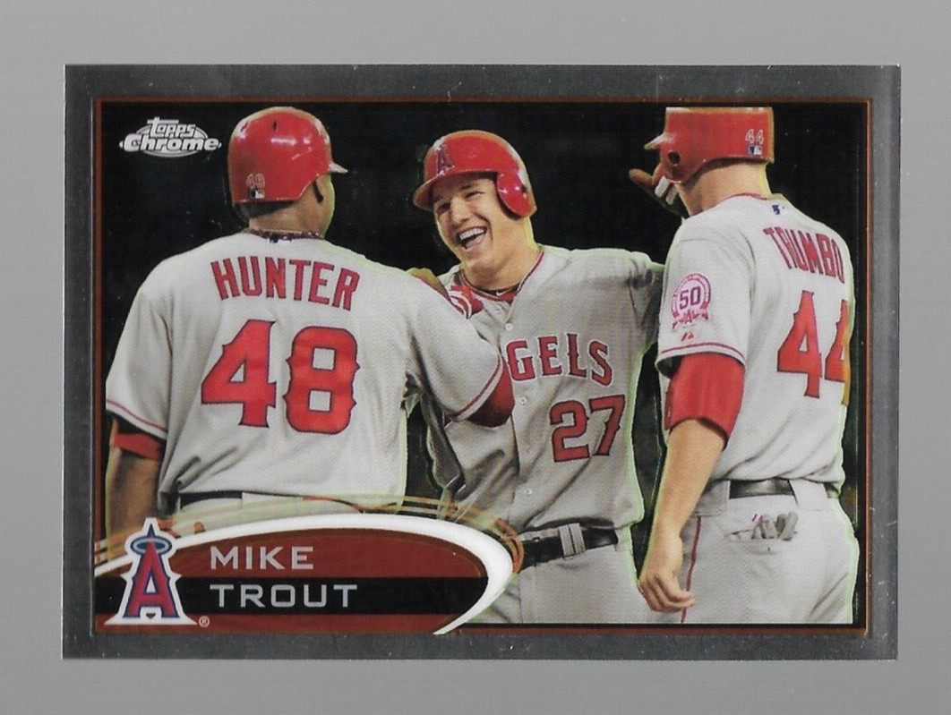2012 Topps Chrome Mike Trout Card #144