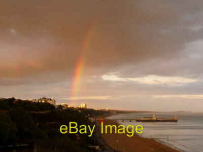 Foto 6x4 Bournemouth: Pier View and Double Rainbow A vivid rainbow and i c2010