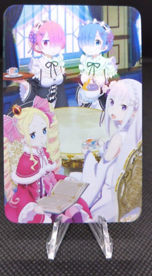 Emilia Beatrice Ram Rem tea Goddess Story Card Re:Zero Anime Story card