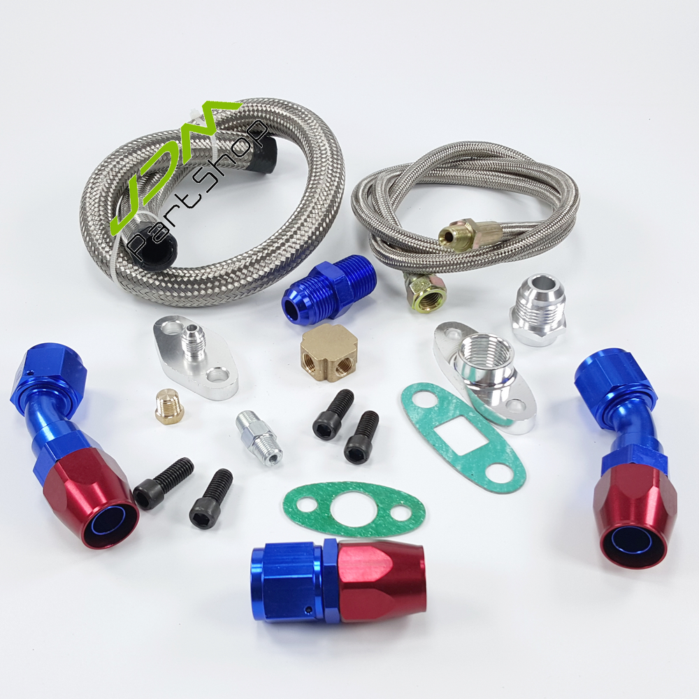 Turbo Repair Kit Oil Feed Return Line Oil Drain Lines T3 T4 T3/T4 T70 T66 TO4E