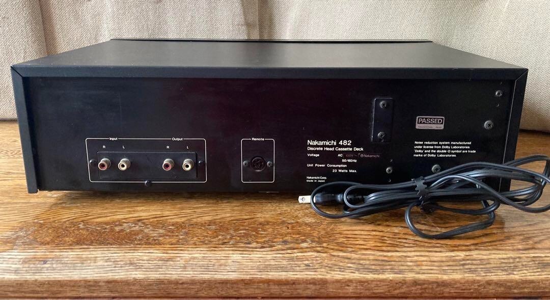 Nakamichi 482 3 Head Cassette Deck Dolby B RCA Analog