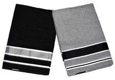 Men's Cotton Casual Style Dhoti / Lungi Black And Grey Pack Of 2 
