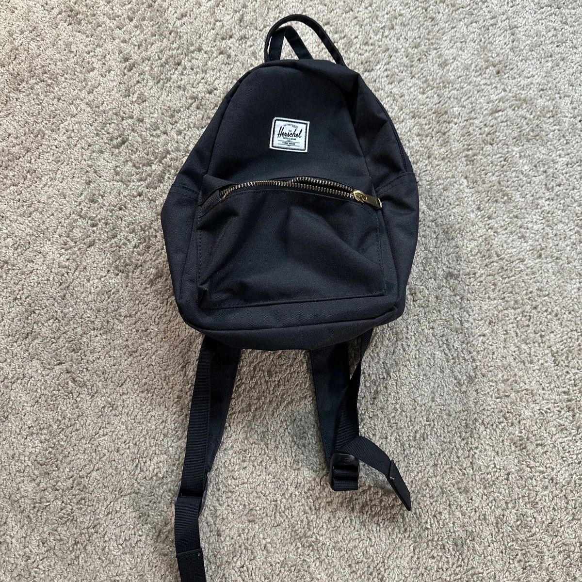 Herschel mini black best sale backpack