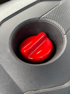 Proform Benzin Öldeckel Abdeckung - rot glänzend - passend für Hyundai i30 / i30N