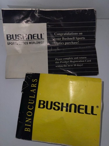 Bushnell insta focus binoculars 10x50 288 ft at 1000 yds 96 Meters CASE & MANUAL - Picture 4 of 4