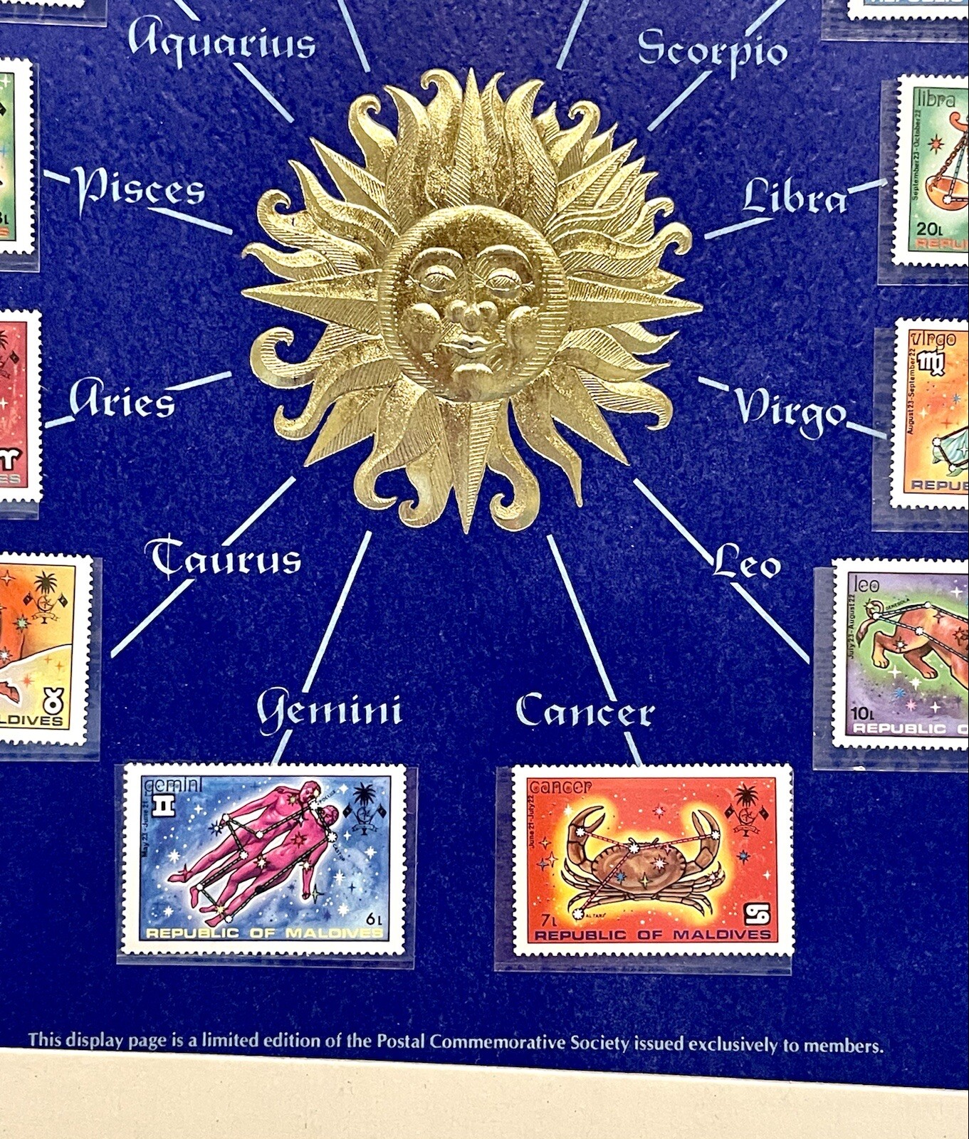 Commemorative Postal Society Signs Of The Zodiac Stamps eBay