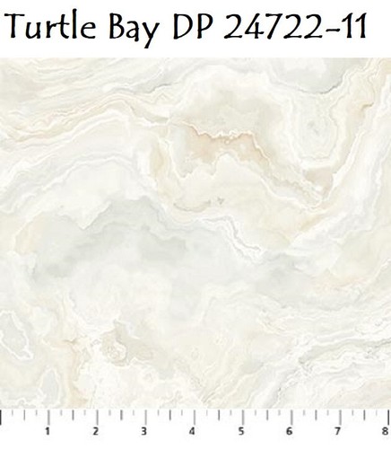 Turtle Bay Ocean Beach Cotton Quilt Fabric Northcott 24717-64 Blue 1-1/3 yd - Picture 14 of 19