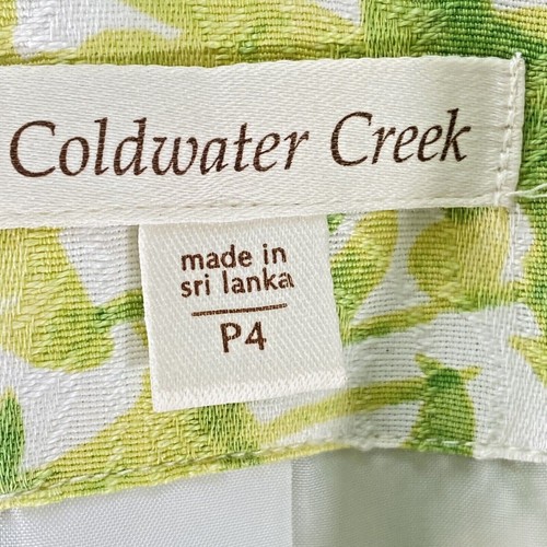 Coldwater Creek Watercolor Floral Ombre Short Lined Jacket Size P4 High End - Bild 3 von 9