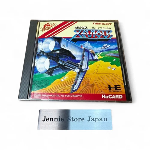 Xevious Namco PC Engine HuCARD w/Case Tested Working from Japan