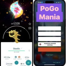 Shiny Steelix✨Mega Evolution Special Background✨mini PTC 20k✨