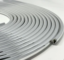 Trim-Gard 1/2" x 50' Large U-Shaped CHROME Door Edge Guard Molding  21L-50