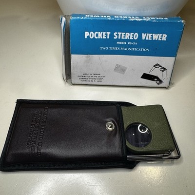 Vintage Pocket Stereo Viewer Stereoscope Luminos Photo Corp, Model PS-2a, Taiwan