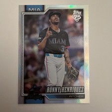 2026 Topps Series 1 Ronny Henriquez Rainbow Foil #290 Miami Marlins