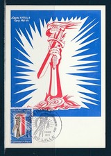 carte  1er jour  le souvenir Francais  59  Lille    1977