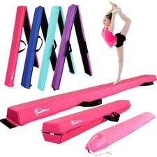 MARFULA 6 FT / 8 FT / 9 FT / 10 FT Folding Gymnastic Balance Beam for with Ca...