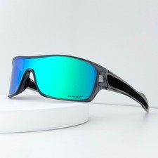 Oakley Turbine Rotor OO9307 Sunglasses Clear Gray Frame Green Lens