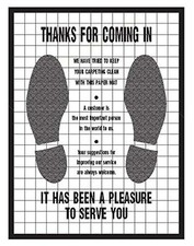 Plastic Coated Disposable Automotive Floor Mats Case of 500