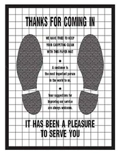 Plastic Coated Disposable Automotive Floor Mats Case of 500