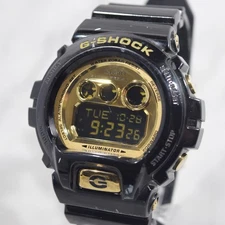 CASIO G-SHOCK Quartz Digital Men's Watch GD-X6900FB Black/Gold Used