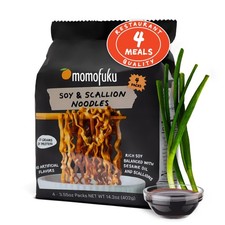 Momofuku Soy & Scallion Ramen Noodles by David Chang, 3.56 Ounce (Pack of 4)