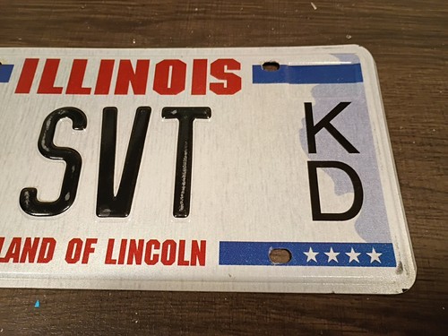 Illinois Korean Service War Veteran Custom License plate SVT Ford Lighting ? - Picture 6 of 10