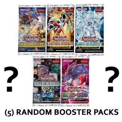 Yu-Gi-Oh Cards Booster Packs - 5 PACK LOT (5 Different Yugioh Boosters) - New