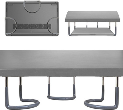 Tidyfriend Rubberized under Desk Laptop Mount - 3 Racks in 1 Sets, Laptop under