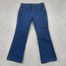 Wrangler Jeans Mens 36x30 Blue 945NAV Cowboy Cut Vintage Made in USA Denim