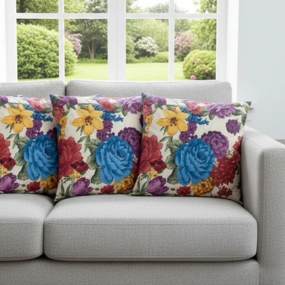 Velvet Cushion on Sofa