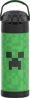 THERMOS LICENSED FUNTAINER HYDRATION BOTTLE, 16 OZ - MINECRAFT