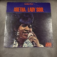 Aretha Franklin Lady Soul 33 RPM LP Record Atlantic 1968 SD 8176 VG+