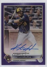 2022 Topps Chrome Veteran Purple Refractor 84/250 Keston Hiura #CVA-KH Auto ni4