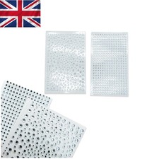Shimmering Acrylic Rhinestone Stickers - Perfect for Clothes & Makeup Decor