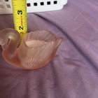 Vintage Pink Frosted Glass Swan Votive Holder Emson Designer Collection -1986 — photo 6