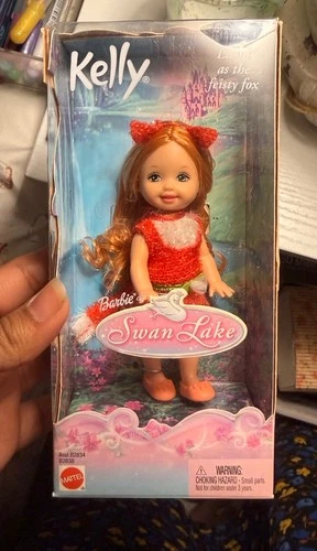New ListingMattel Barbie Kelly Swan Lake Liana Feisty Fox Doll 2003 Collector NIB