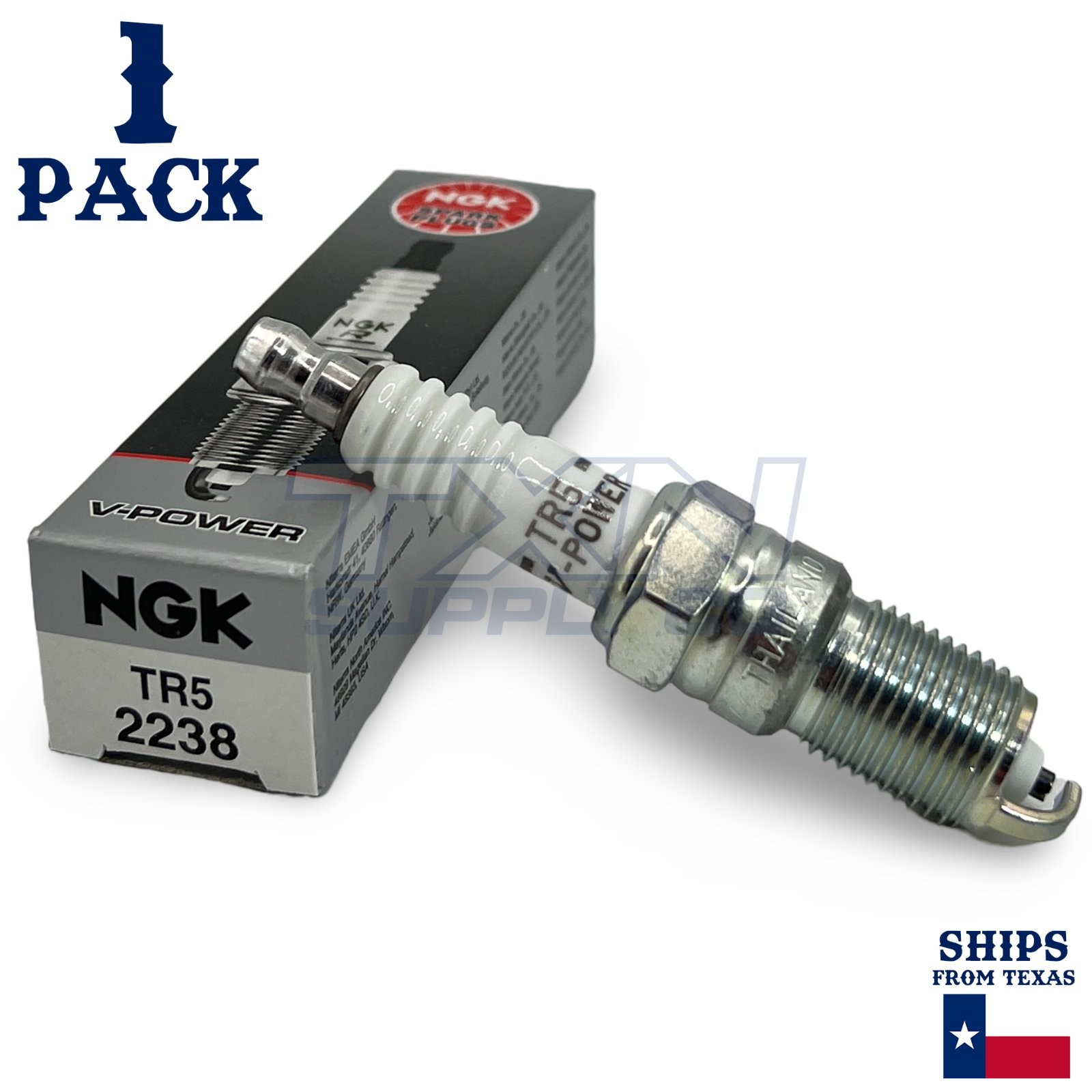 1 Pack NGK 2238 V-Power Spark Plugs TR5