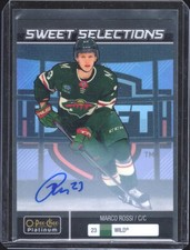 2022-23 O-Pee-Chee Platinum #SS-9 Marco Rossi Sweet-Selections-Rainbow-Auto